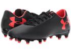 Under Armour Ua Force 3.0 Fg (black/neon Coral) Men's Cleated Shoes