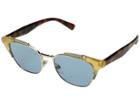 Valentino Va 4027 (opal Honey/havana/azure) Fashion Sunglasses