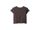 Ag Adriano Goldschmied Kids French Terry Crop With Pearls (big Kids) (charcoal) Girl's Clothing