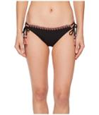 Becca By Rebecca Virtue Mardi Gras Loop Tie Hipster Bottoms (black) Women's Swimwear