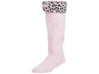Hunter Original Tall Boot Sock Snow Leopard Cuff (haze Pink Leopard Jacquard) Crew Cut Socks Shoes
