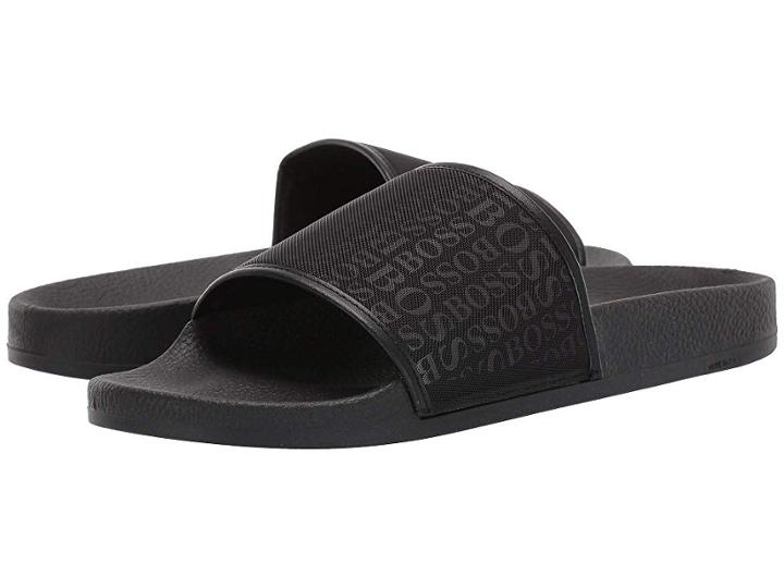 Boss Hugo Boss Solar Slide By Boss (black) Men's Shoes