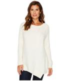 Two By Vince Camuto Long Sleeve Smog Yarn Mixed Novelty Stitch Pullover (antique White) Women's Long Sleeve Pullover