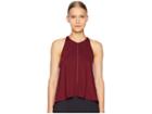 Kate Spade New York Athleisure Micro Mesh Tank Top (deep Garnet) Women's Sleeveless