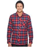 Rip Curl Teller Long Sleeve Flannel (red) Men's Clothing