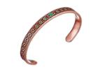 Alex And Ani Palm Leaf Thin Cuff Bracelet (rafaelian Rose Gold) Bracelet