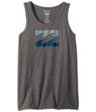 Billabong Kids Wave Tank Top (big Kids) (dark Grey Heather) Boy's Sleeveless