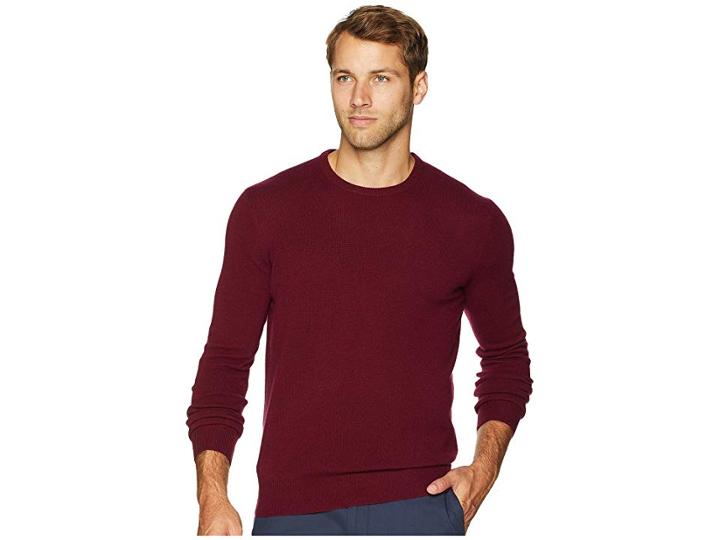 Polo Ralph Lauren Washable Cashmere Crew Neck (classic Wine) Men's Clothing