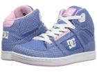 Dc Kids Rebound Tx Se (little Kid/big Kid) (blue/white Print) Girls Shoes