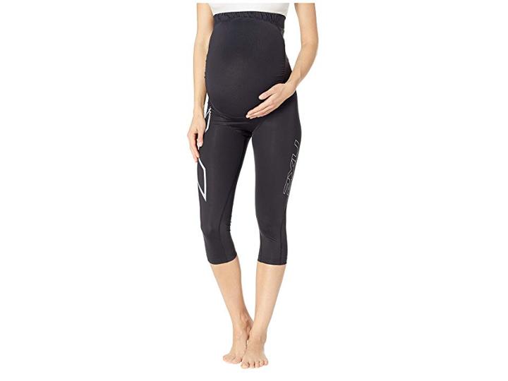 2xu Pre-natal Active Compression 3/4 Tights (black/silver) Women's Casual Pants