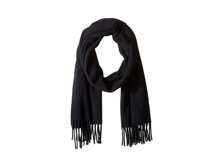 Polo Ralph Lauren Signature Italian Virgin Wool Scarf (hunter Navy) Scarves