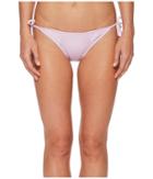 The Bikini Lab Rib-thym Nation String Tie Side Bikini Bottom (orchid) Women's Swimwear
