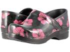 Dansko Professional (pink Hibiscus Patent) Women's Clog Shoes