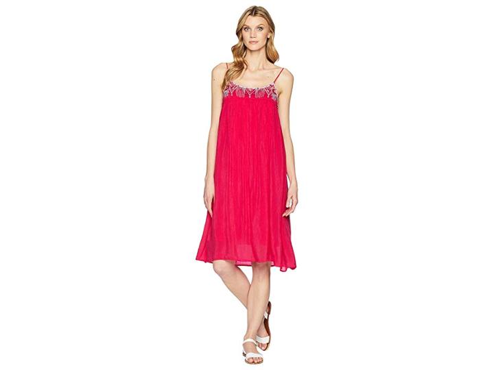 Johnny Was Lisa Babydoll Lined Dress (pomegranate) Women's Dress