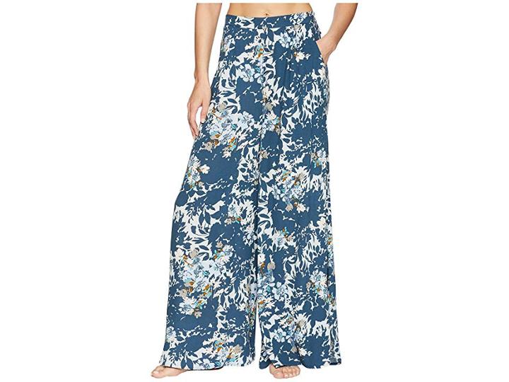 Free People Late Night Sleep Pants (blue Combo) Women's Casual Pants