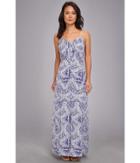 Dolce Vita Stila Block Print Maxi (blue Print) Women's Dress