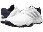 Adidas Golf Adipower Bounce (footwear White/silver Metallic/noble Ink) Men's Golf Shoes