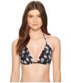 La Blanca Petal Pusher Triangle Bra (black/white) Women's Swimwear