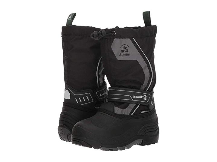Kamik Kids Snowcoast3 (toddler/little Kid/big Kid) (black/charcoal) Kids Shoes