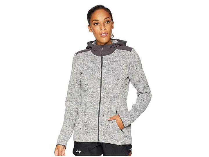 Under Armour Ua Wintersweet Hoodie 2.0 (overcast Gray/overcast Gray/white) Women's Sweatshirt