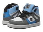 Dc Kids Rebound Ul (toddler) (grey/grey/blue) Boys Shoes