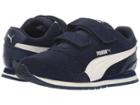 Puma Kids St Runner V2 Sd V (little Kid) (peacoat/whisper White) Girl's Shoes
