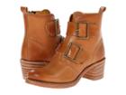 Frye Sabrina Double Buckle (tan Smooth Vintage Leather) Cowboy Boots