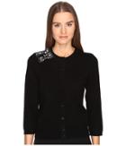 Kate Spade New York Embellished Bow Cardigan (black) Women's Sweater