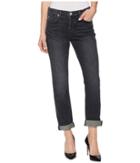 Hudson Riley Crop Relaxed Straight Or Rolled Jeans In Revok (revok) Women's Jeans