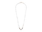 Vera Bradley Baubles Adjustable Necklace (rose Gold Tone/clear) Necklace