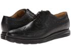 Cole Haan Lunargrand Long Wing (black Ostrich Print) Men's Lace Up Casual Shoes