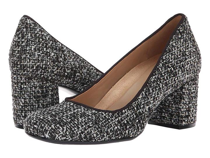 Naturalizer Whitney (black/white Metallic Tweed) High Heels