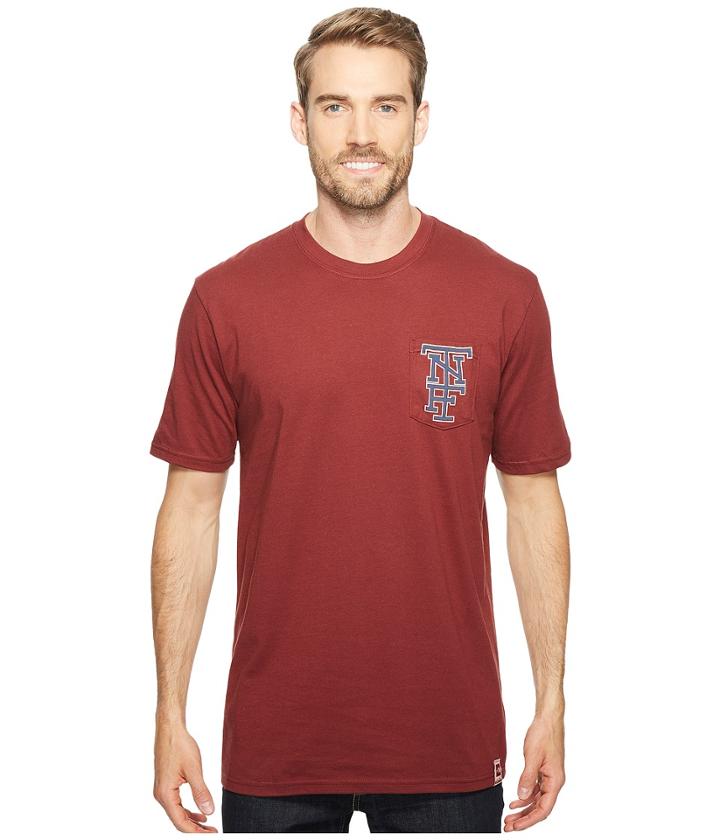 The North Face Short Sleeve Americana Pocket Tee (barolo Red (prior Season)) Men's T Shirt