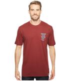 The North Face Short Sleeve Americana Pocket Tee (barolo Red (prior Season)) Men's T Shirt