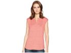Woolrich Eco Rich New Heights Sleeveless Tee (baked Clay Heather) Women's T Shirt