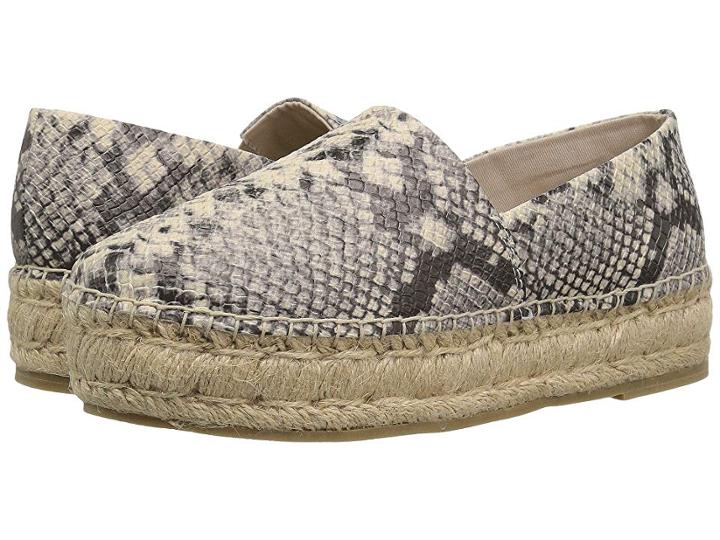 Steve Madden Prisila Espadrille Flat (natural Snake) Women's Shoes