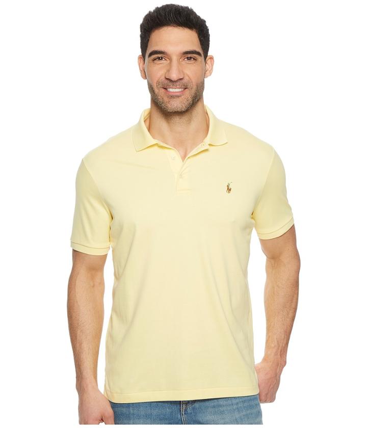 Polo Ralph Lauren Pima Polo Short Sleeve Knit (banana Peel) Men's Clothing