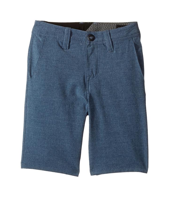 Volcom Kids Frickin Snt Static Shorts (big Kids) (indigo) Boy's Shorts