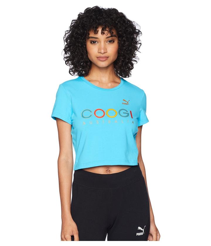 Puma Puma X Coogi Crop T-shirt (blue Atoll) Women's T Shirt
