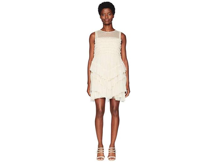 Red Valentino Tulle And Point D'esprit (ivory) Women's Dress