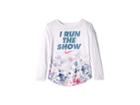 Nike Kids I Run The Show Dri-fit Tee (little Kids) (white) Girl's Clothing