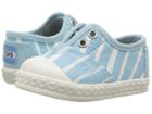 Toms Kids Zuma Sneaker (infant/toddler/little Kid) (pale Blue Painted Stripe) Kids Shoes