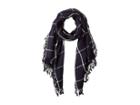 Lauren Ralph Lauren Texture Windowpane Wrap (navy/ivory) Scarves