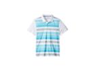 Puma Golf Kids Turf Stripe Polo Jr (big Kids) (blue Atoll) Boy's Short Sleeve Knit