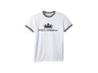 Dolce & Gabbana Kids Crown T-shirt (big Kids) (white) Boy's T Shirt
