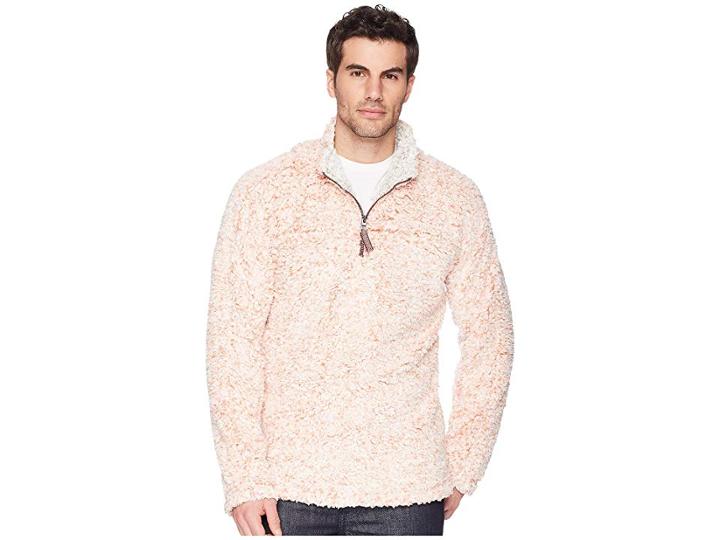 True Grit Frosty Tipped Pile 1/4 Zip Pullover (spice) Men's Long Sleeve Pullover