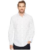 Robert Graham Palm Leaves Long Sleeve Woven Shirt (white) Men's Clothing