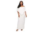 Kari Lyn Plus Size Ayden Dress (white) Women's Dress