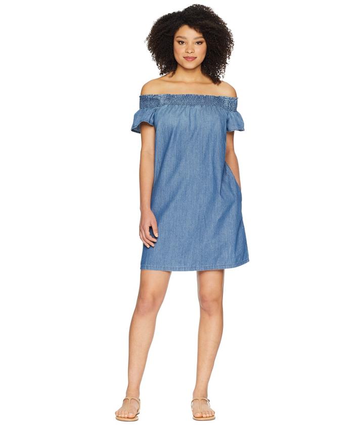 Stetson Smocking Denim (blue) Women's Dress