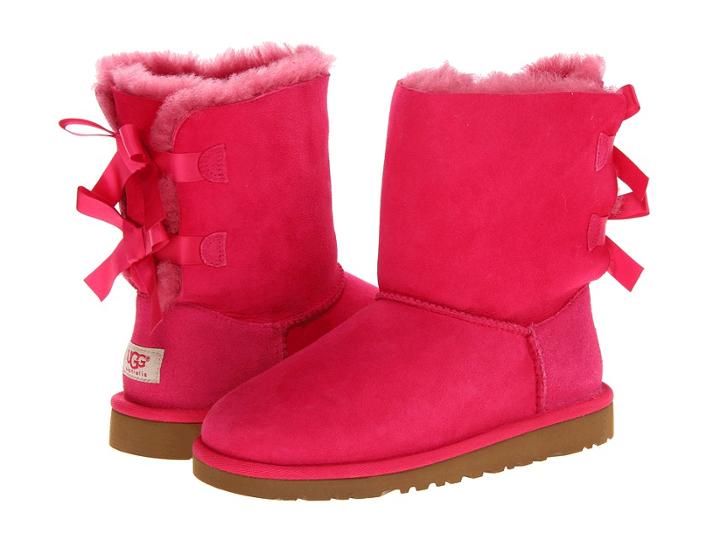 Ugg Kids Bailey Bow (big Kid) (cerise) Girls Shoes